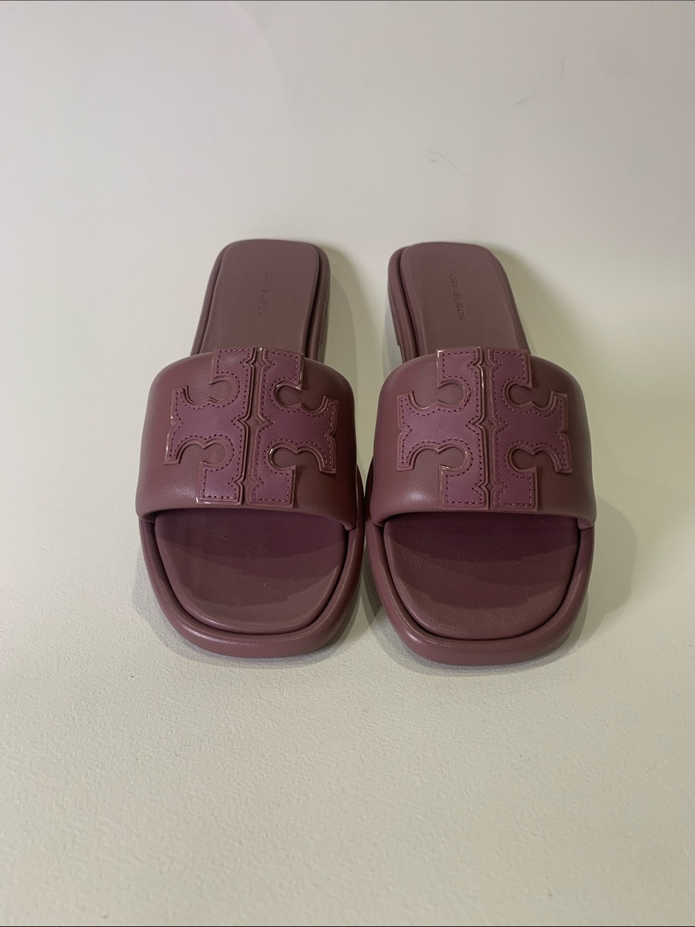 Tory Burch Double T Slides Size 7.5 Like New